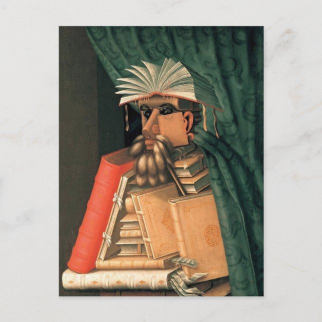 Carte Postale Giuseppe Arcimboldo - Le Bibliothécaire (Devant)