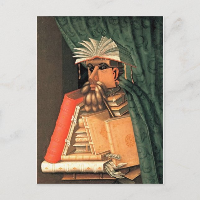 Carte Postale Giuseppe Arcimboldo — le bibliothécaire (Devant)