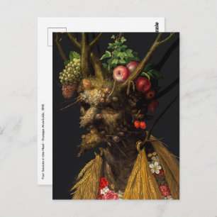 Carte Postale Giuseppe Arcimboldo - Quatre saisons en une tête
