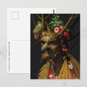 Carte Postale Giuseppe Arcimboldo - Quatre Saisons sur une Tête