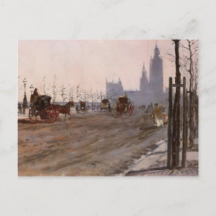 Carte Postale Giuseppe de Nittis-Le Victoria Embankment, Londres