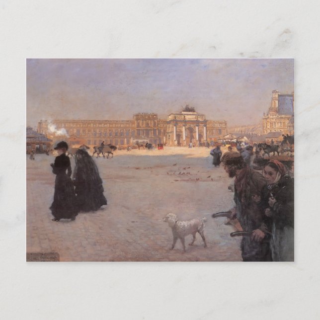 Carte Postale Giuseppe Nittis - Les ruines des Tuileries (Devant)