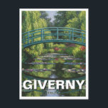 Carte Postale Giverny France Travel<br><div class="desc">Giverny est un charmant village du nord de la France, plus connu comme la maison de l'emblématique peintre impressionniste Claude Monet. Niché le long de la Seine, en Normandie, Giverny attire des visiteurs du monde entier pour visiter la Maison et les Jardins du Monet, où l'artiste a vécu et travaillé...</div>