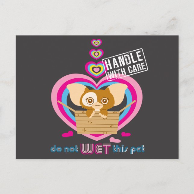 Carte Postale Gizmo | Ne pas attendre cet animal (Devant)