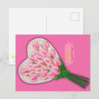 Carte Postale "Glace à la fraise"