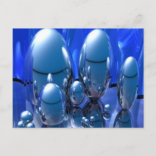 Carte Postale Glace bleue (Devant)