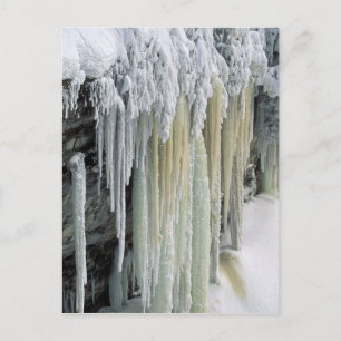 Carte Postale Glace bleue et ruissellement des eaux souterraines