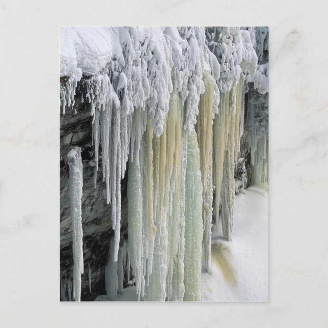 Carte Postale Glace bleue et ruissellement des eaux souterraines (Devant)