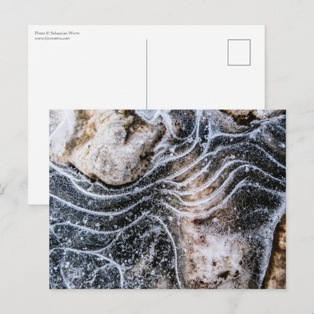 Carte Postale Glace Crystal Nature Photo (Devant / Derrière)