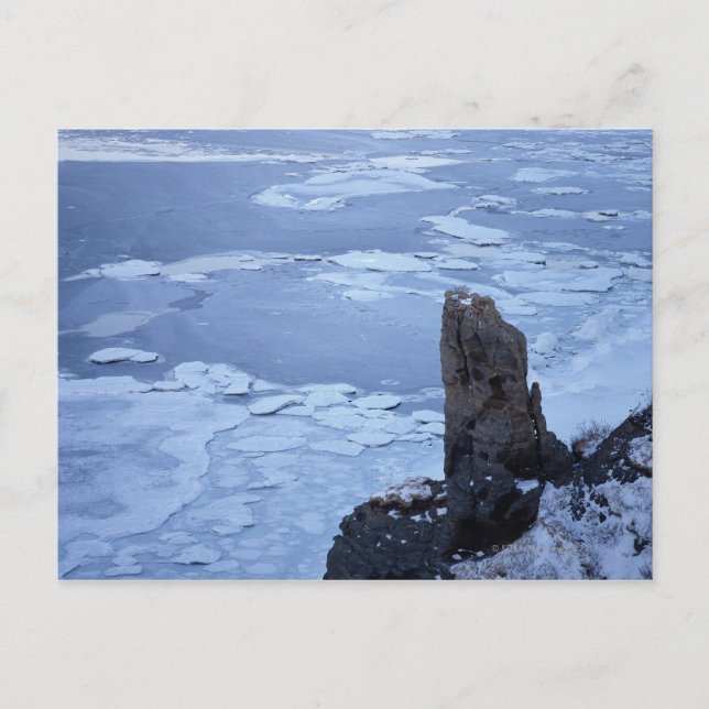 Carte Postale Glace dérivée du lac Notori 2 (Devant)