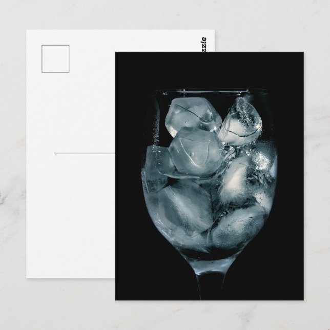 Carte Postale Glace en verre (Devant / Derrière)