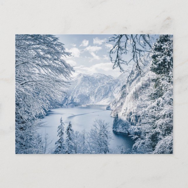 Carte Postale Glace et neige | Lac Königssee, Allemagne (Devant)
