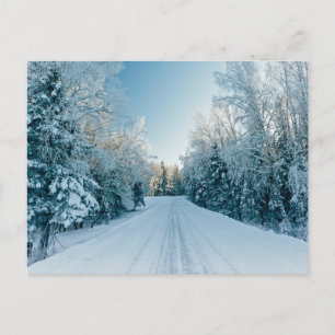Carte Postale Glace et neige   Route d'hiver gelée Russie, Sibér