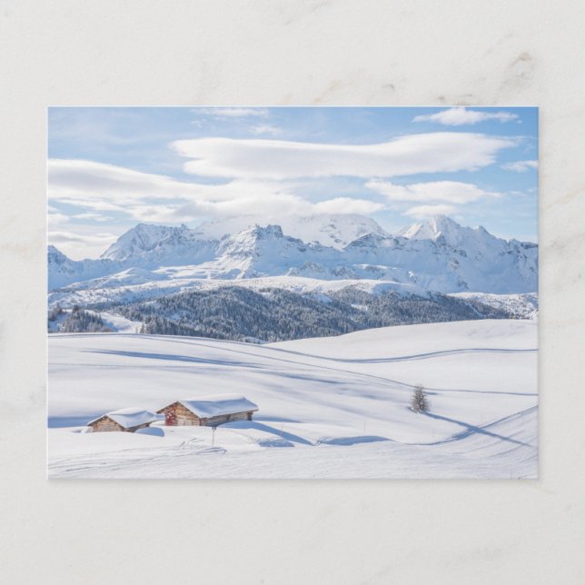 Carte Postale Glace et neige | Snowscape Alpes européennes, Ital (Devant)