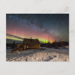 Carte Postale Glace & Neige Aurore Polaris Mourmansk, Islande