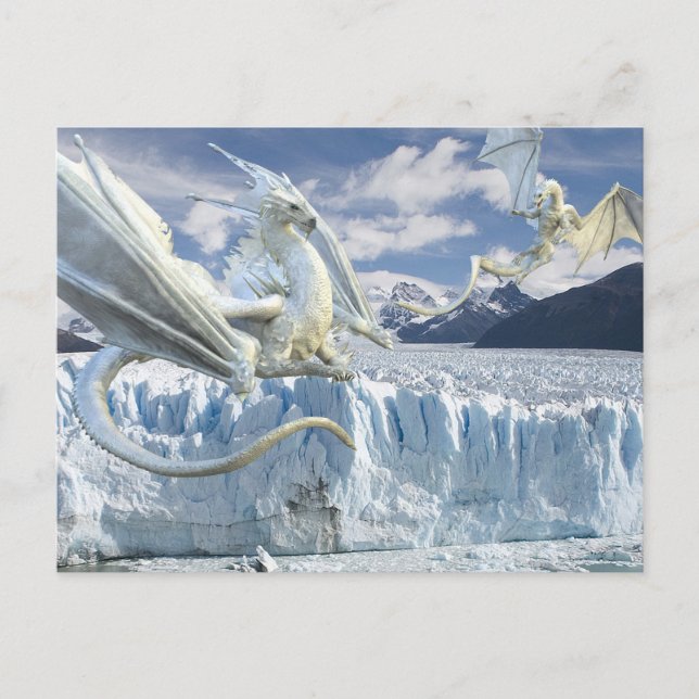 Carte Postale Glace neige - Glacier blanc (Devant)