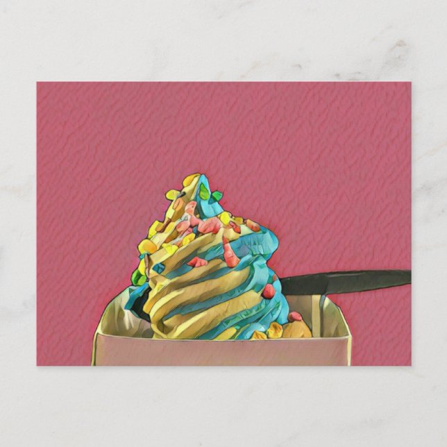 Carte Postale Glace pour les enfants (Devant)