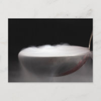 Glace sèche dans une casserole