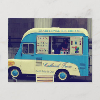 Carte Postale Glaces traditionnelles Camion vintage