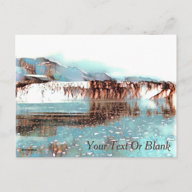 Carte Postale Glacier de la mer (Devant)