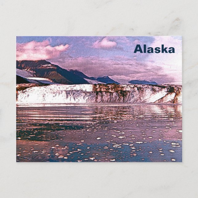 Carte Postale Glacier de l'Alaska (Devant)