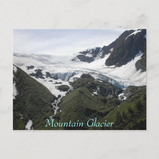 Carte Postale Glacier de montagne (Devant)