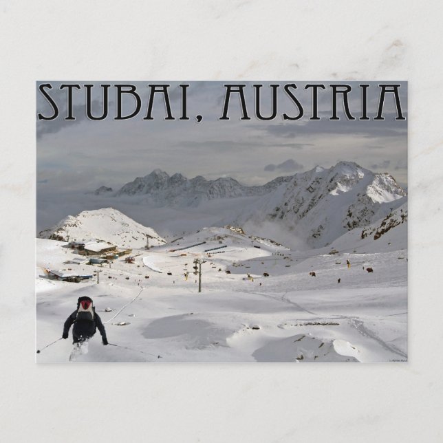 Carte Postale Glacier de Stubai (Devant)