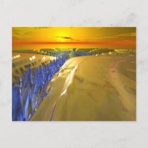 Carte Postale Glacier fractal de l'Arctique