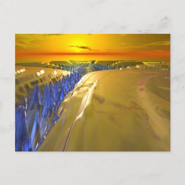 Carte Postale Glacier fractal de l'Arctique (Devant)