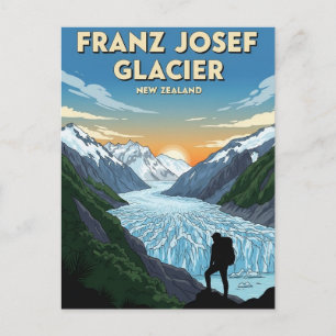 Carte Postale Glacier Franz Josef Voyage en Nouvelle-Zélande