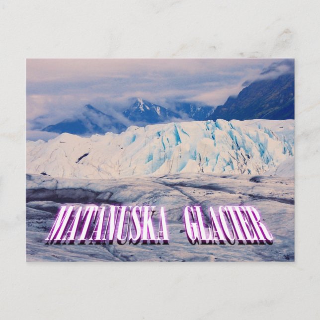 Carte Postale Glacier Matanuska, Glacier Park, Alaska (Devant)