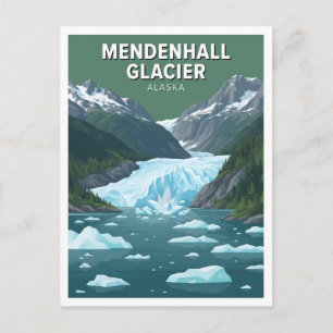 Carte Postale Glacier Mendenhall Juneau Alaska