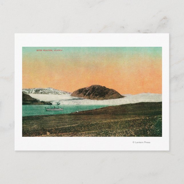 Carte Postale Glacier Muir et Icebergs en Alaska #2 (Devant)
