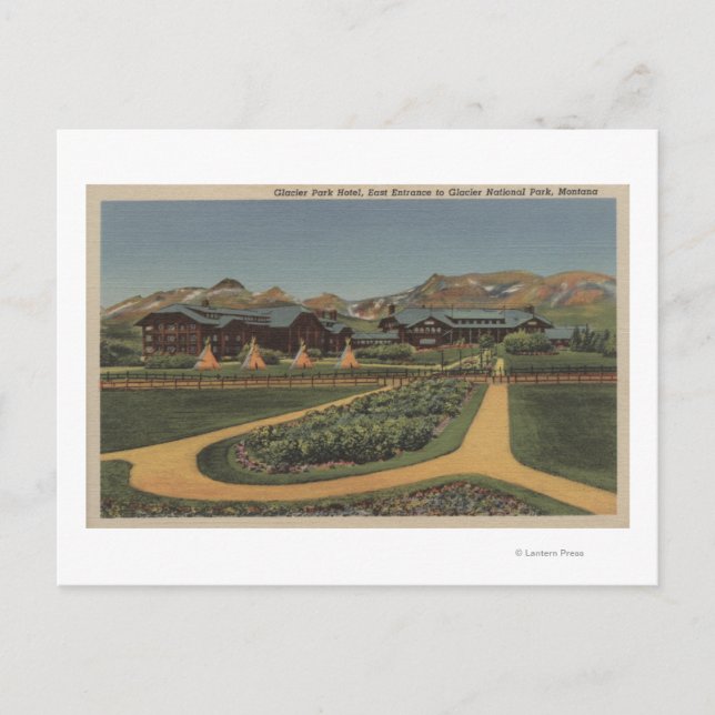 Carte Postale Glacier National Park, MT - Park Hotel East (Devant)