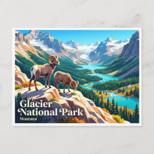 Carte Postale Glacier National Park Whitefish Montana