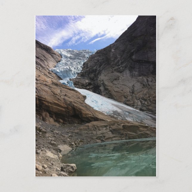 Carte Postale Glacier norvégien (Devant)