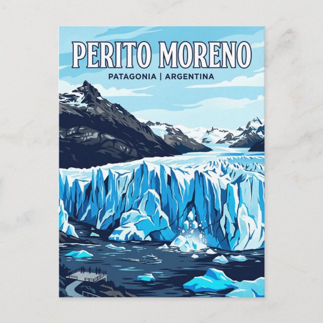 Carte Postale Glacier Perito Moreno (Devant)
