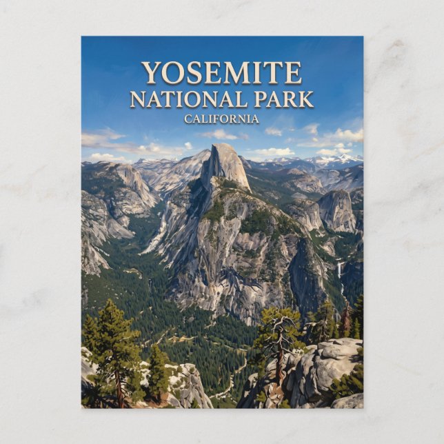 Carte Postale Glacier Point Yosemite (Devant)