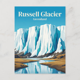 Carte Postale Glacier Russell Groenland