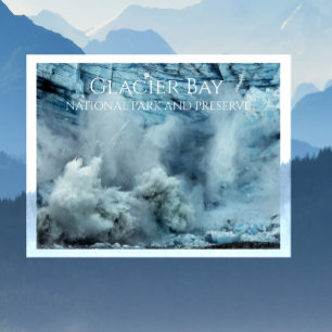 Carte Postale Glacier vêlant Glacier, Parc national de Glacier B