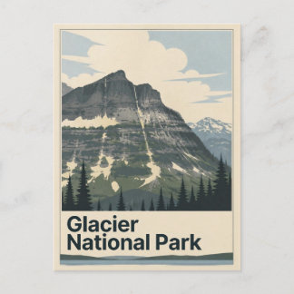Carte Postale Glacier Vintage