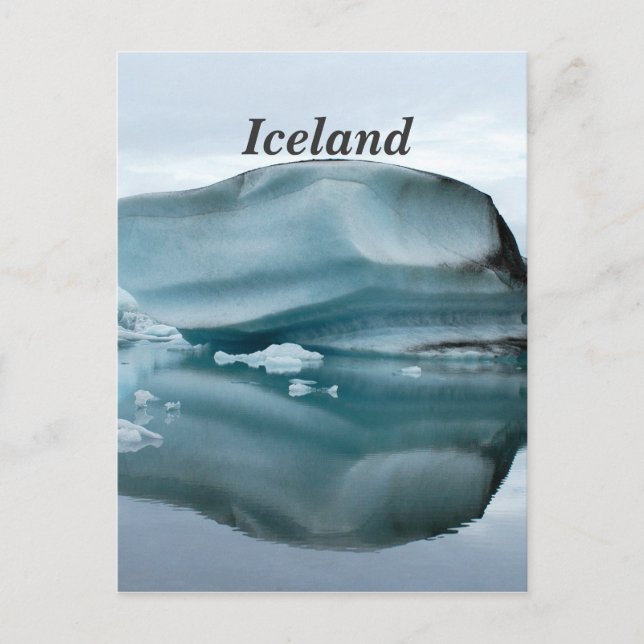 Carte Postale Glaciers Islande (Devant)