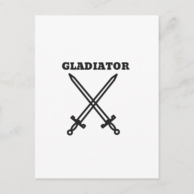 Carte Postale Gladiateur (Devant)