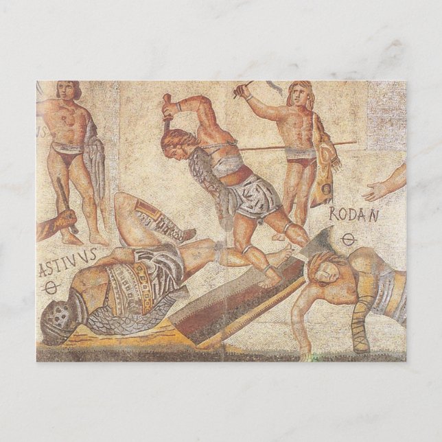 Carte Postale Gladiateurs (Devant)