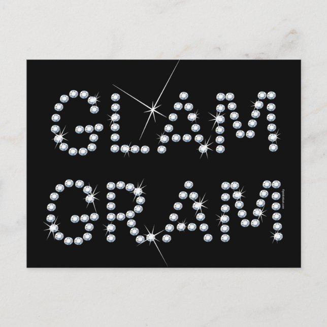 Carte Postale Glam Gram (Devant)
