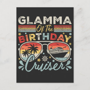 Carte Postale Glamma de la croisière d'anniversaire Vacances