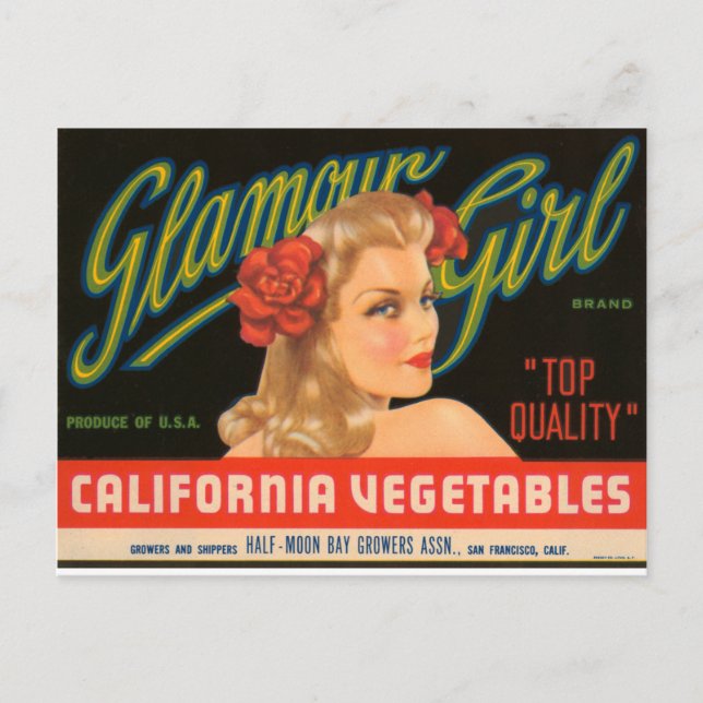 Carte Postale Glamor Girl (Devant)