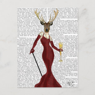 Carte Postale Glamour Deer in Marsala