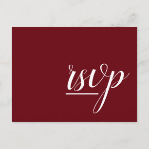 Carte postale glamour et fantaisie "rsvp"