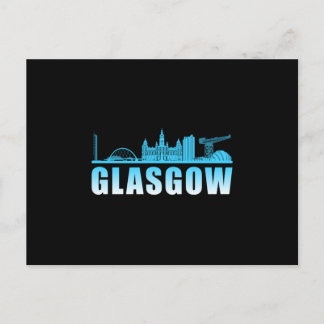 Carte Postale Glasgow City Cityscape Skyline Trip Drôle cadeau